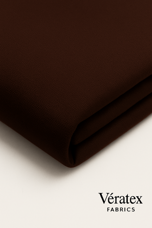 Chocolate Brown Bengaline Fabric – Sold by the Metre - Vératex Fabrics