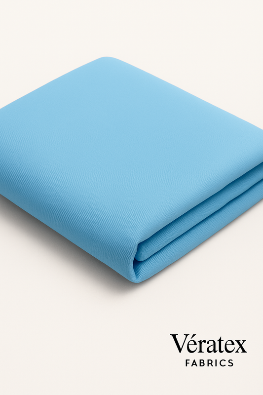 Sky Blue Bengaline Fabric – Sold by the Metre - Vératex Fabrics