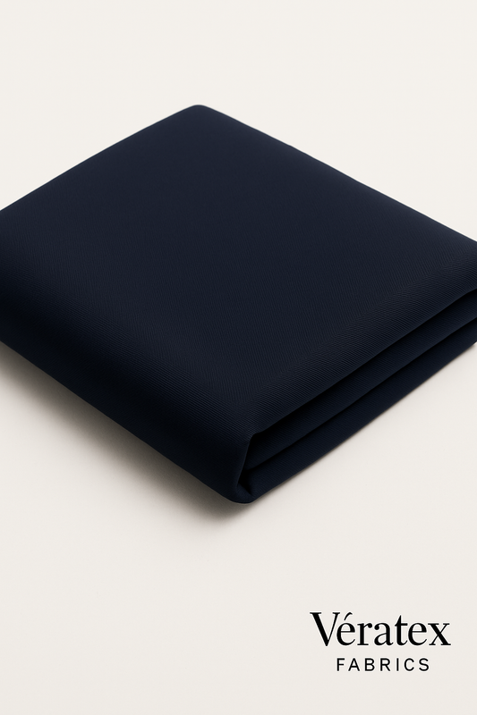 Navy Blue Bengaline Fabric – Sold by the Metre - Vératex Fabrics