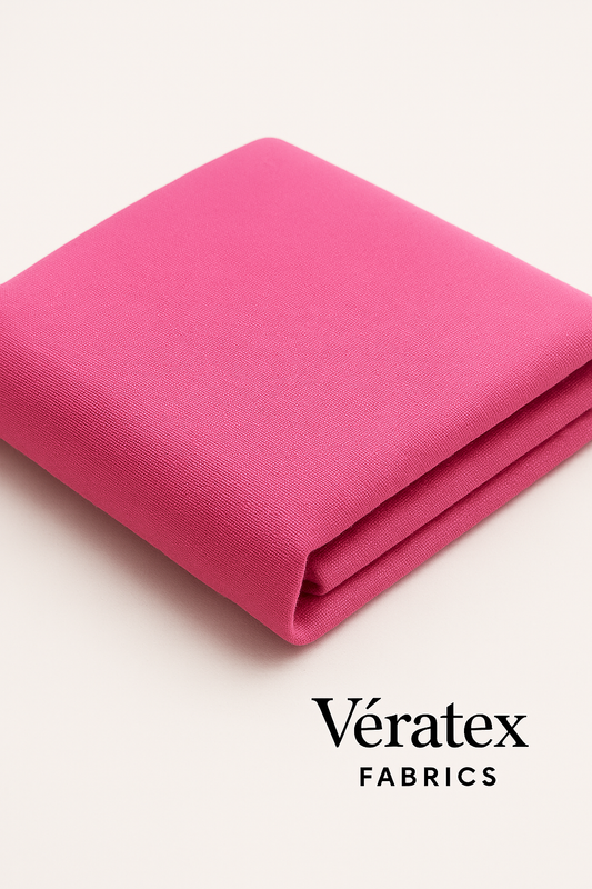 Bubblegum Pink Bengaline Fabric – Sold by the Metre - Vératex Fabrics