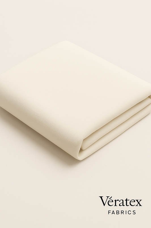 Ivory Bengaline Fabric – Sold by the Metre - Vératex Fabrics