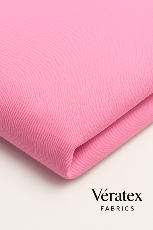 Light Pink Bengaline Fabric – Sold by the Metre - Vératex Fabrics