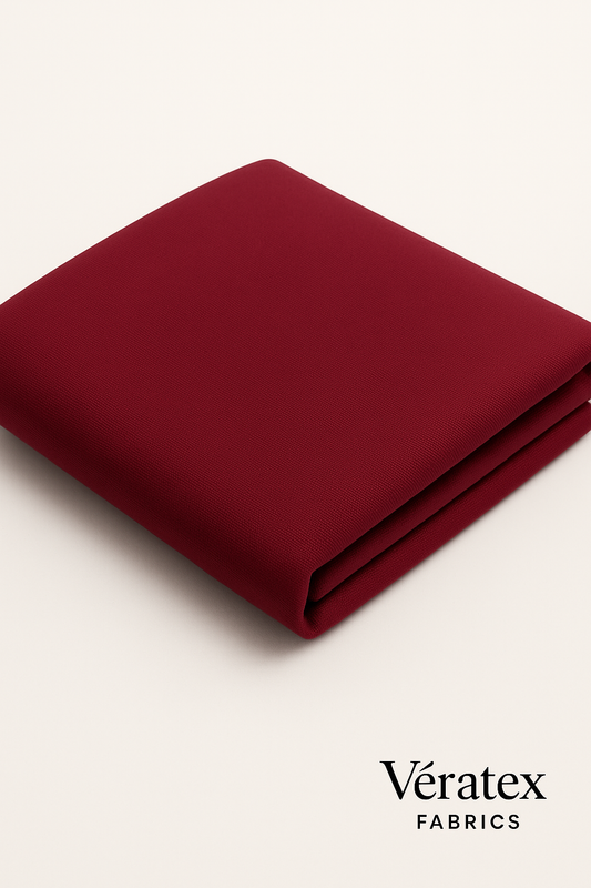 Burgundy Bengaline Fabric – Sold by the Metre - Vératex Fabrics