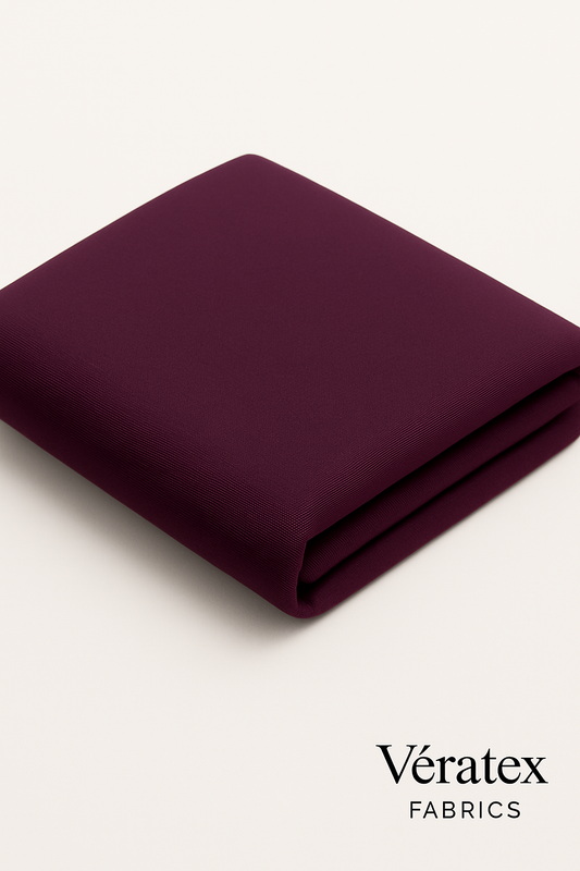 Plum Bengaline Fabric – Sold by the Metre - Vératex Fabrics