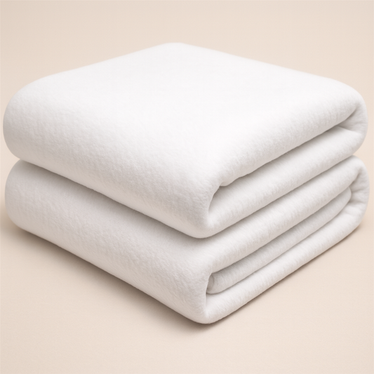 White Sweatshirt Fleece Fabric – Sold by the Metre