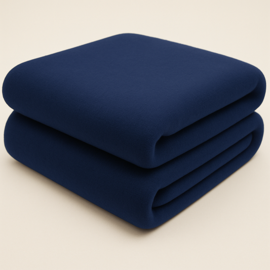 Navy Sweatshirt Fleece Fabric – Sold by the Metre