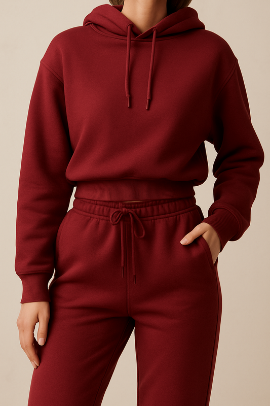 Wine Sweatshirt Fleece Fabric – Sold by the Metre