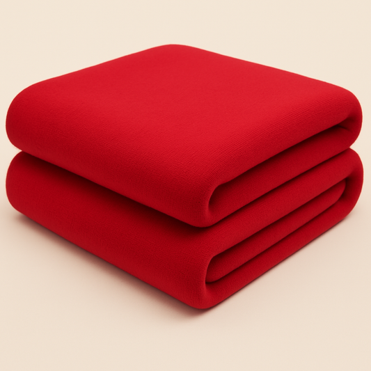 Red Sweatshirt Fleece Fabric – Sold by the Metre