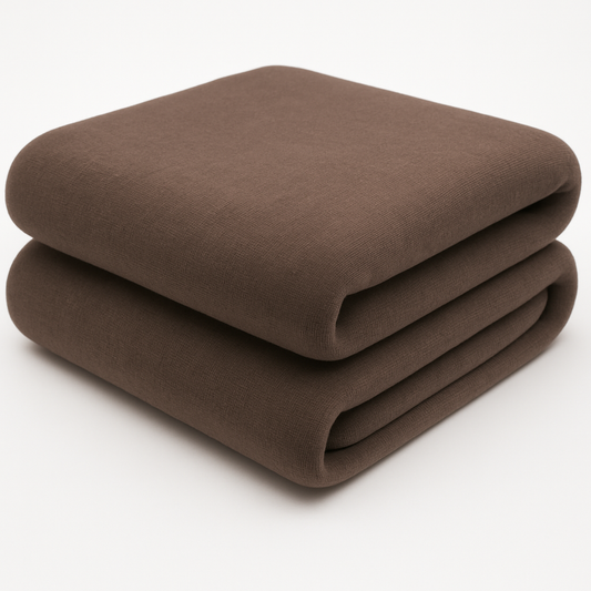 Brown Sweatshirt Fleece Fabric – Sold by the Metre
