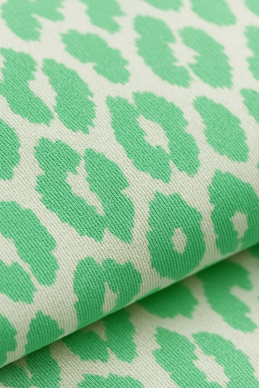 Mint Leopard Print Viscose Jersey – Sold by the Metre - Vératex Fabrics
