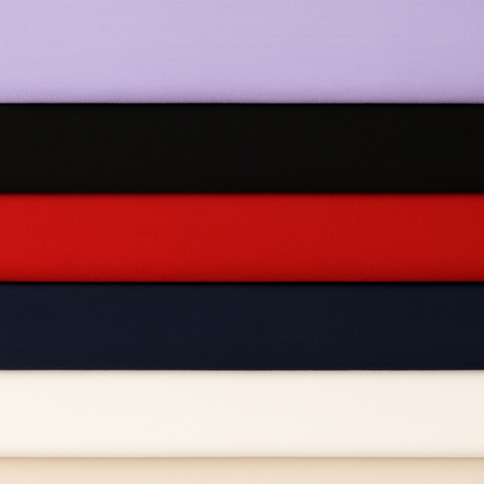 Cotton Jersey Fabric Bundle – 5 Colours (2m Each) – 10m Total - Vératex Fabrics