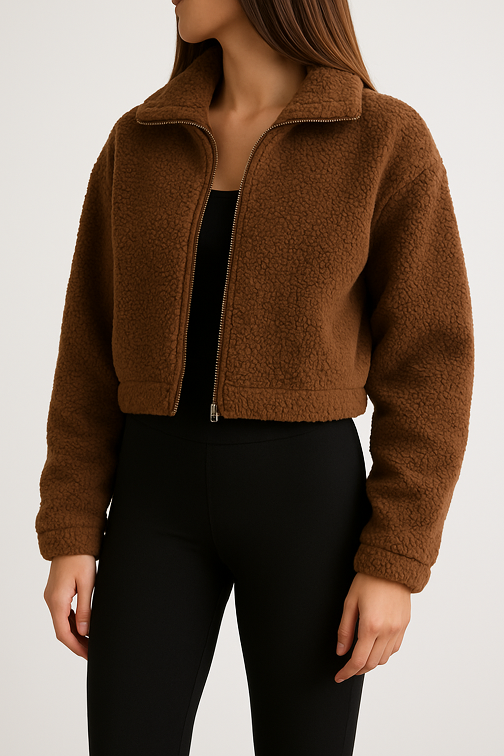 Brown Sherpa Fleece Fabric – Sold by the Metre - Vératex Fabrics