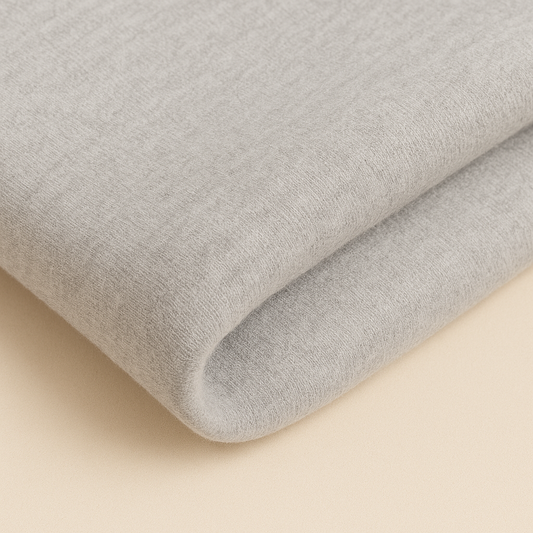 Grey 100% Cotton Fleece Fabric – Sold by the Metre - Vératex Fabrics