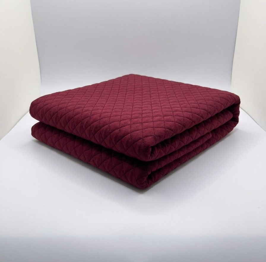Wine Quilted Fabric