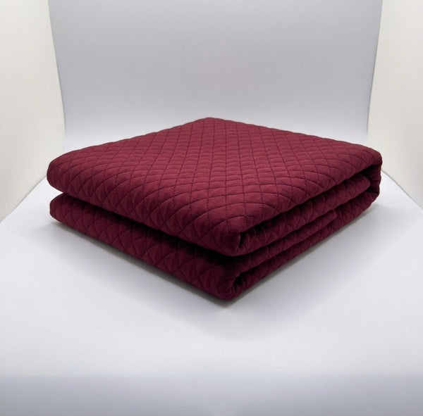 Wine Quilted Fabric