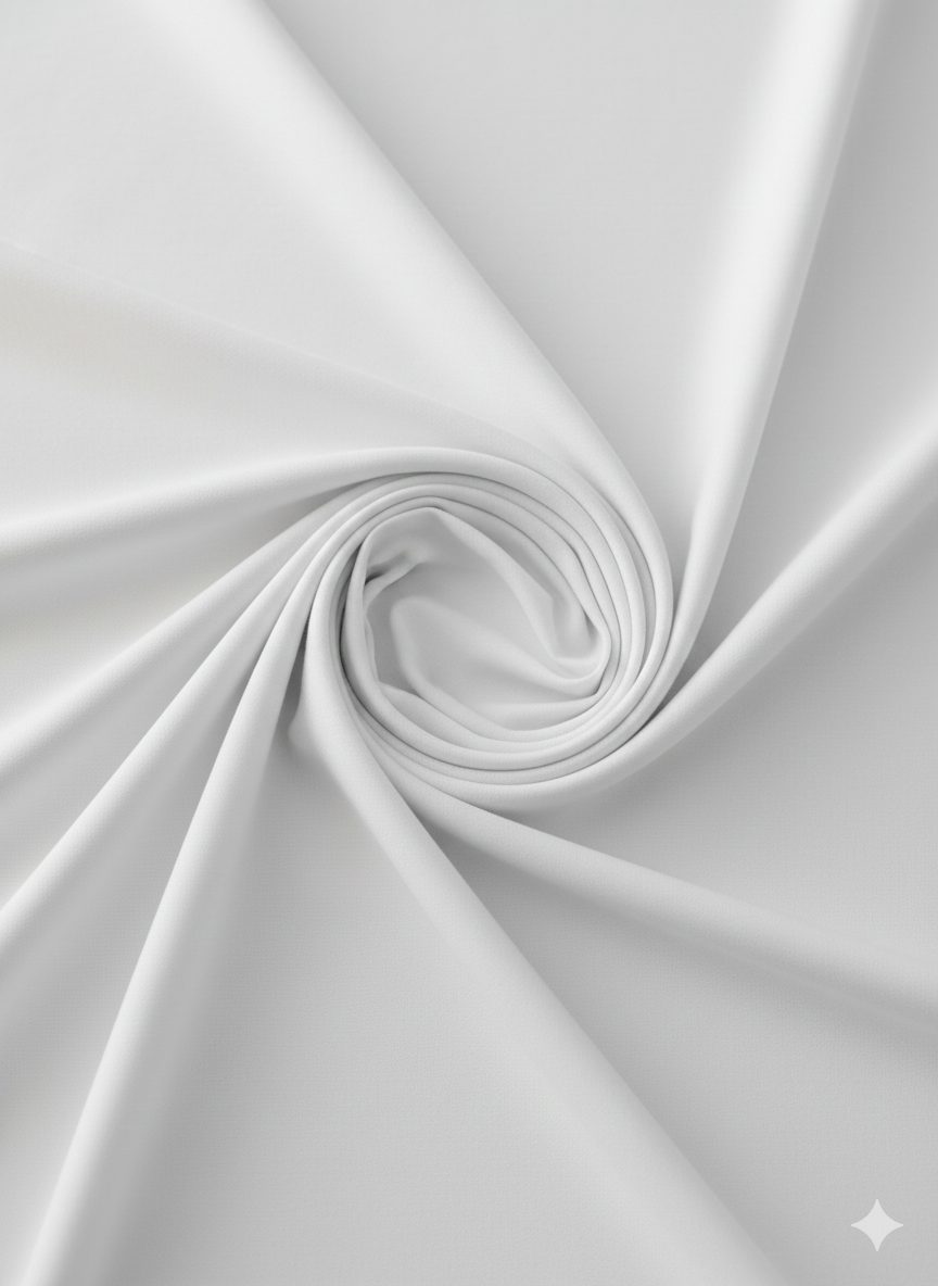 White 100% Cotton Single Jersey Fabric – Sold by the Metre - Vératex Fabrics