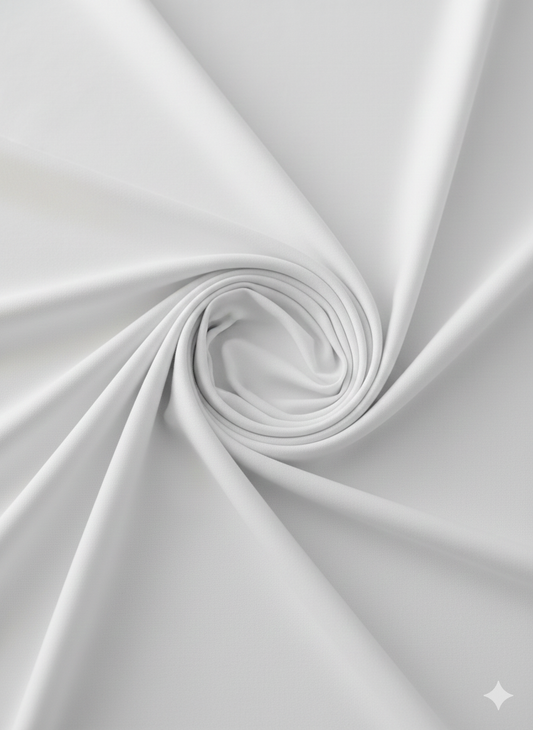 White 100% Cotton Single Jersey Fabric – Sold by the Metre - Vératex Fabrics