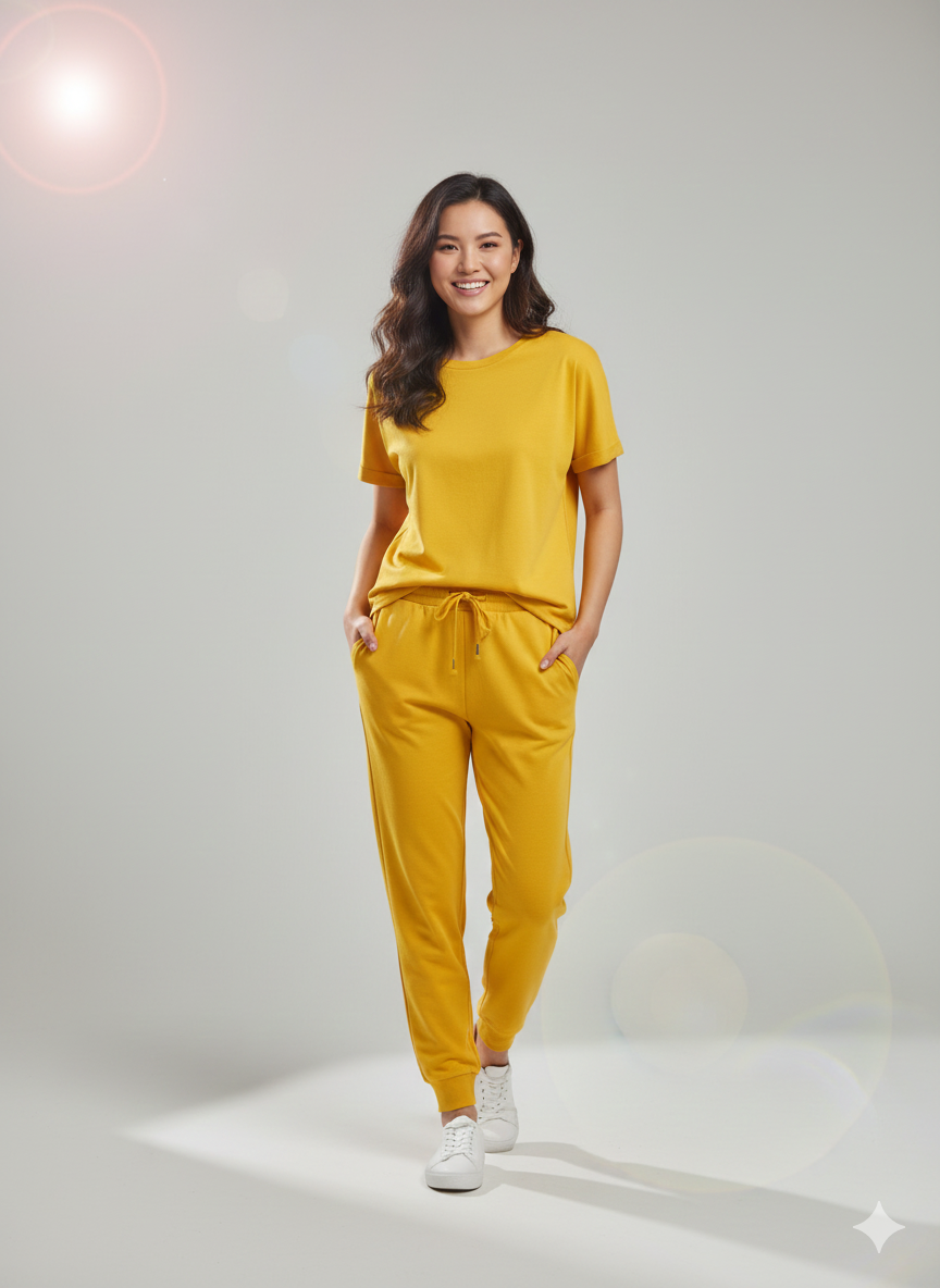 Yellow Cotton Jersey – Sold by the Metre - Vératex Fabrics