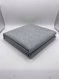 Grey Marl Cotton Interlock Jersey Fabric – 100% Cotton Double Knit
