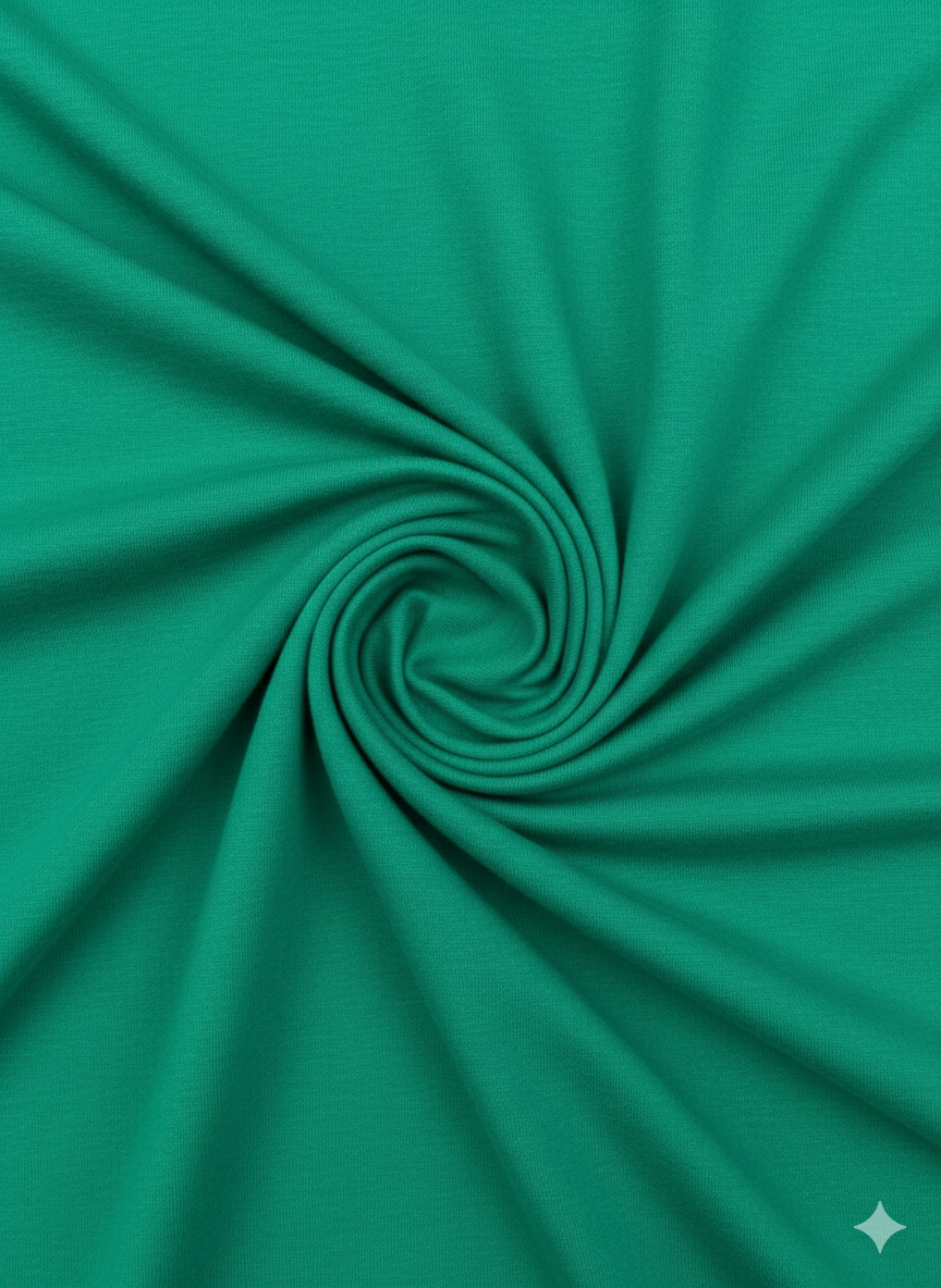 Emerald Green 100% Cotton Single Jersey Fabric – Sold by the Metre - Vératex Fabrics