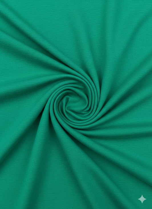 Emerald Green 100% Cotton Single Jersey Fabric – Sold by the Metre - Vératex Fabrics