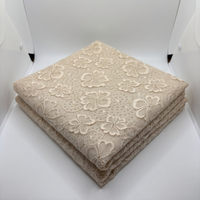 Stone Floral Stretch Lace Fabric - Vératex Fabrics