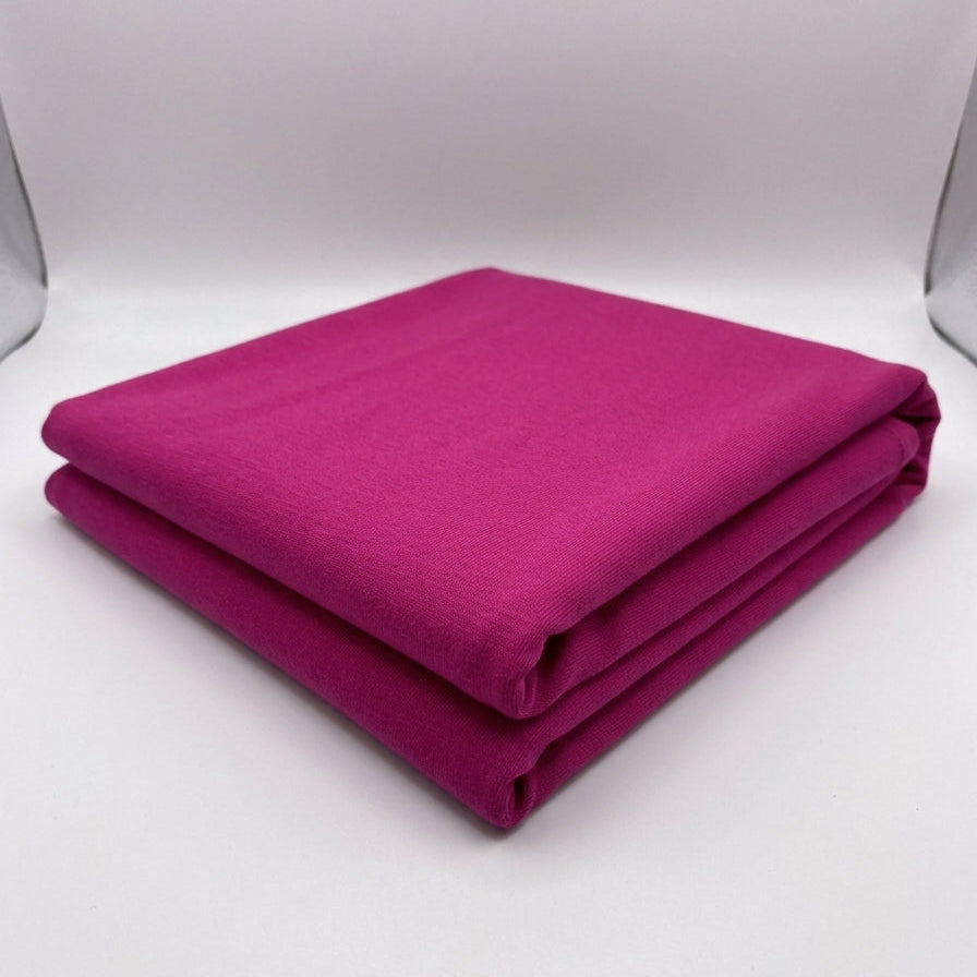 Magenta Cotton Jersey Lycra Fabric