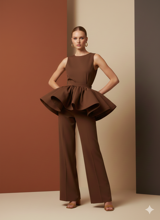 Brown Scuba Crepe Fabric – Stretch Double Knit – Sold by the Metre - Vératex Fabrics