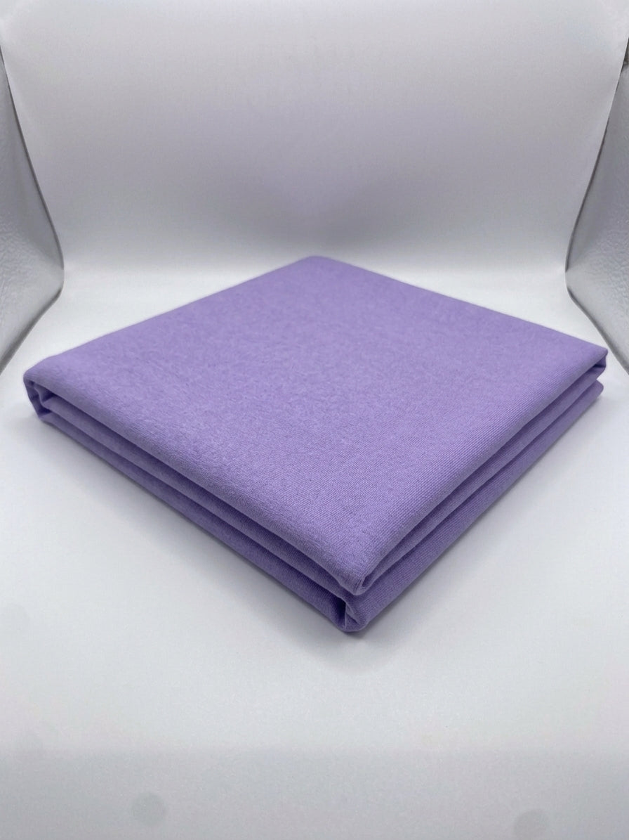 Lilac Cotton Interlock Jersey Fabric – 100% Cotton Double Knit