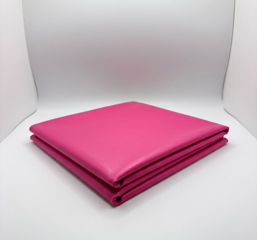 Hot Pink Wet Look Fabric