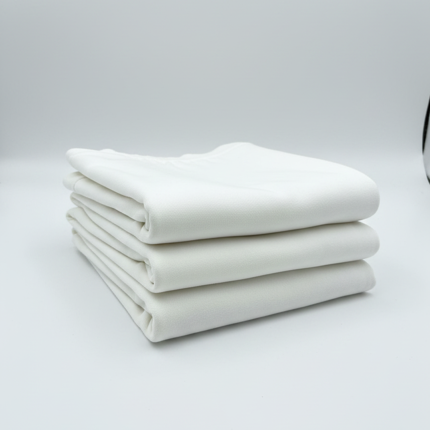 White Sweatshirt Fleece Fabric – Sold by the Metre - Vératex Fabrics