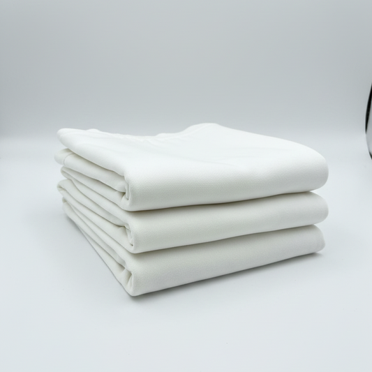 White Sweatshirt Fleece Fabric – Sold by the Metre - Vératex Fabrics