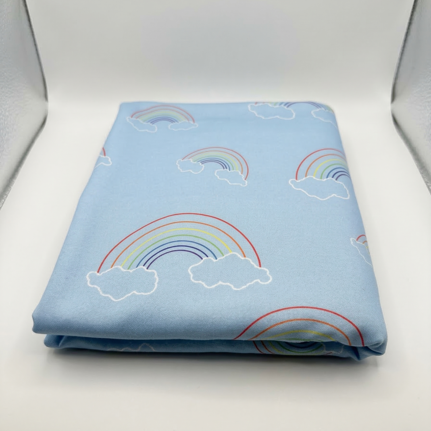 Rainbow Clouds Loopback Sweatshirt Jersey Fabric – Sold by the Metre - Vératex Fabrics