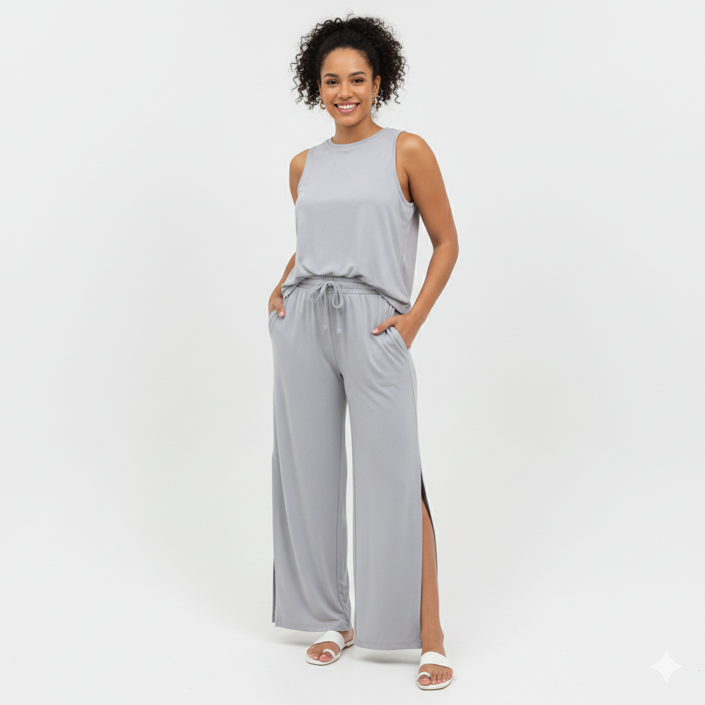 Silver Grey ITY Fabric – Sold by the Metre