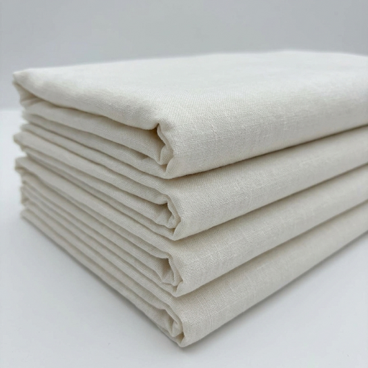 Ivory Cotton Linen Fabric – Sold by the Metre - Vératex Fabrics