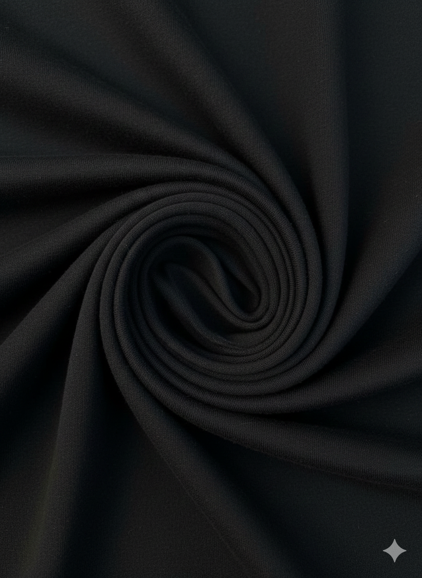 Black 100% Cotton Single Jersey Fabric – Sold by the Metre - Vératex Fabrics