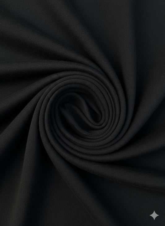Black 100% Cotton Single Jersey Fabric – Sold by the Metre - Vératex Fabrics