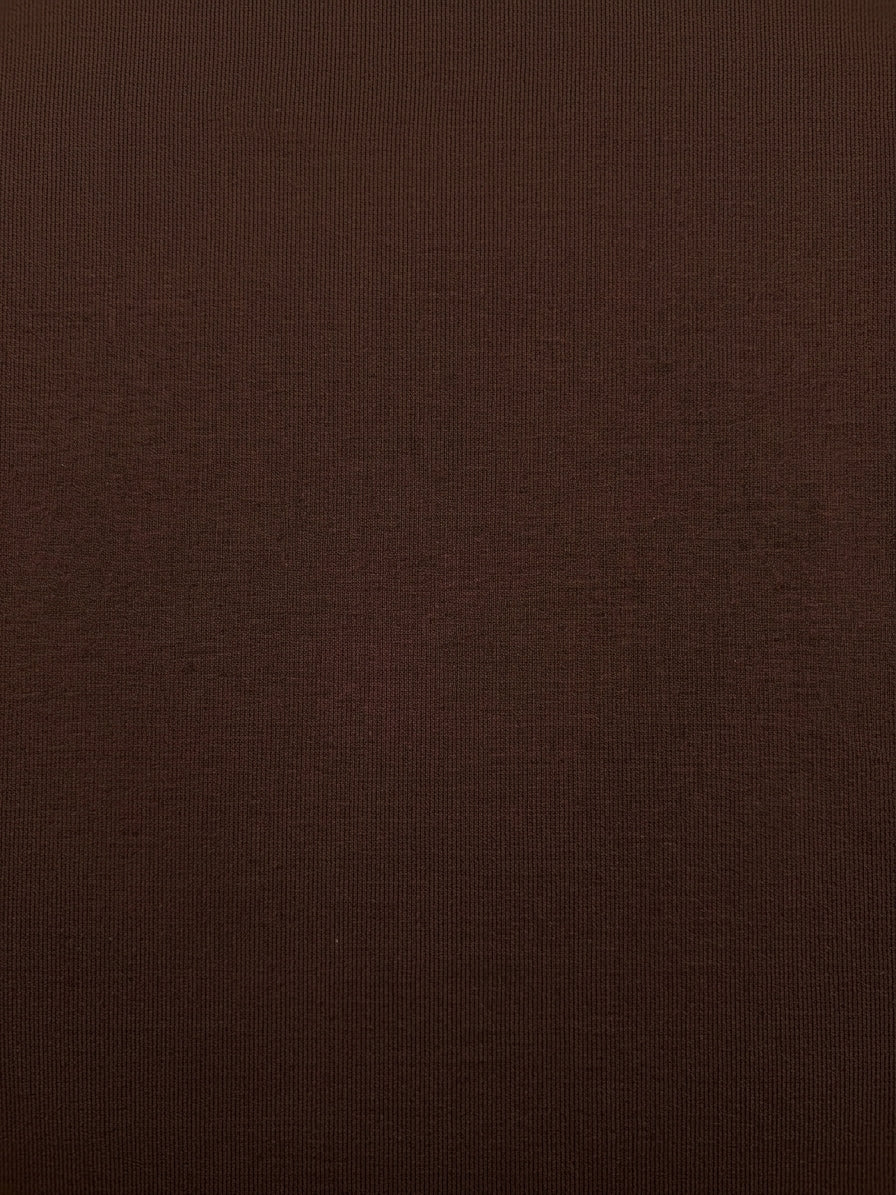 Chocolate Brown Ponte Roma Fabric - Vératex Fabrics