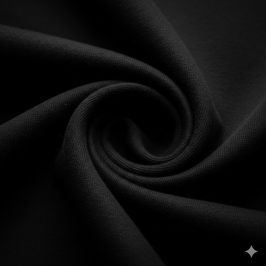 Black Sweatshirt Fleece Fabric – Sold by the Metre - Vératex Fabrics