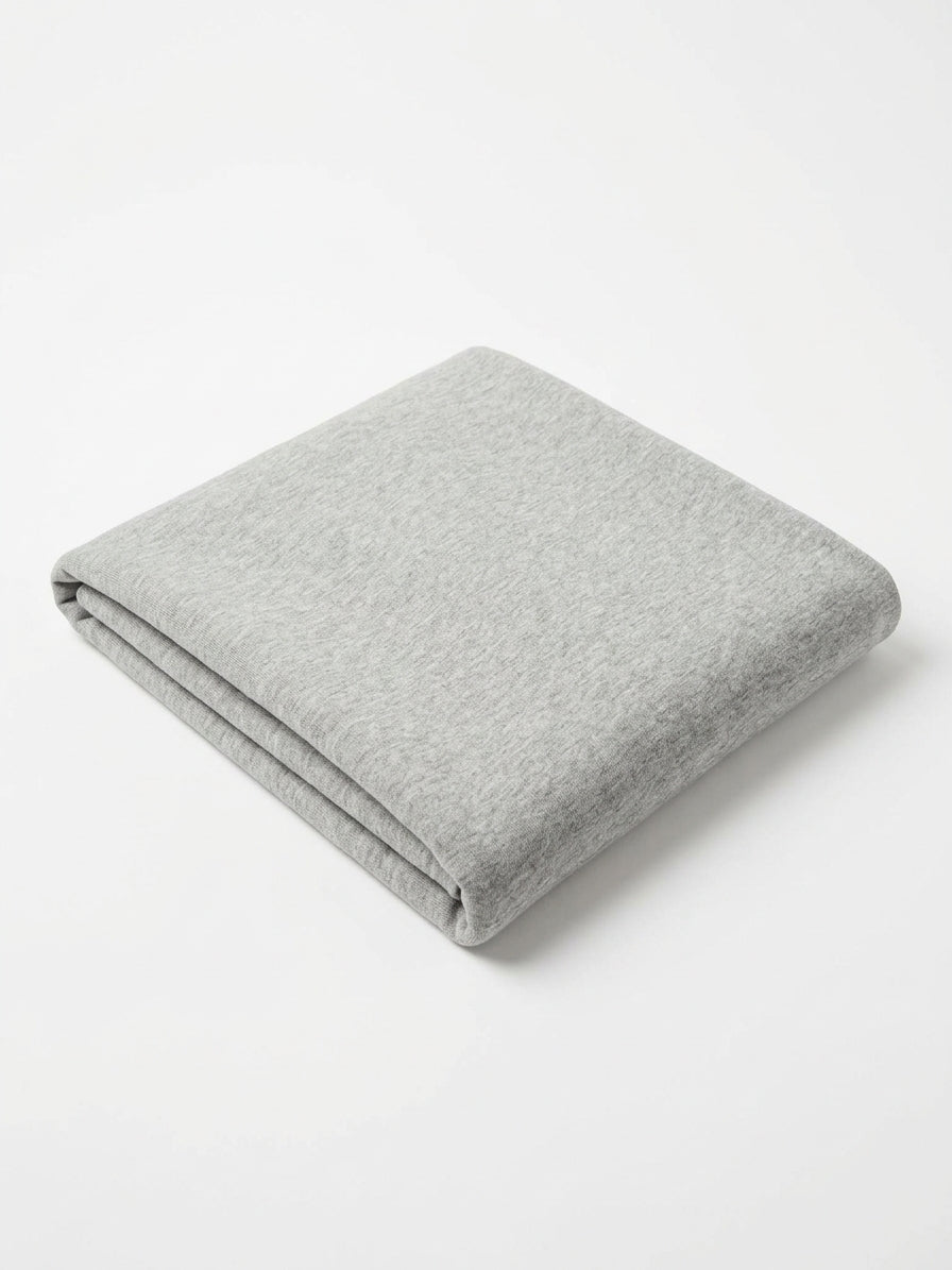 Grey Marl Brushed Back Sweatshirt Fleece Fabric - Vératex Fabrics