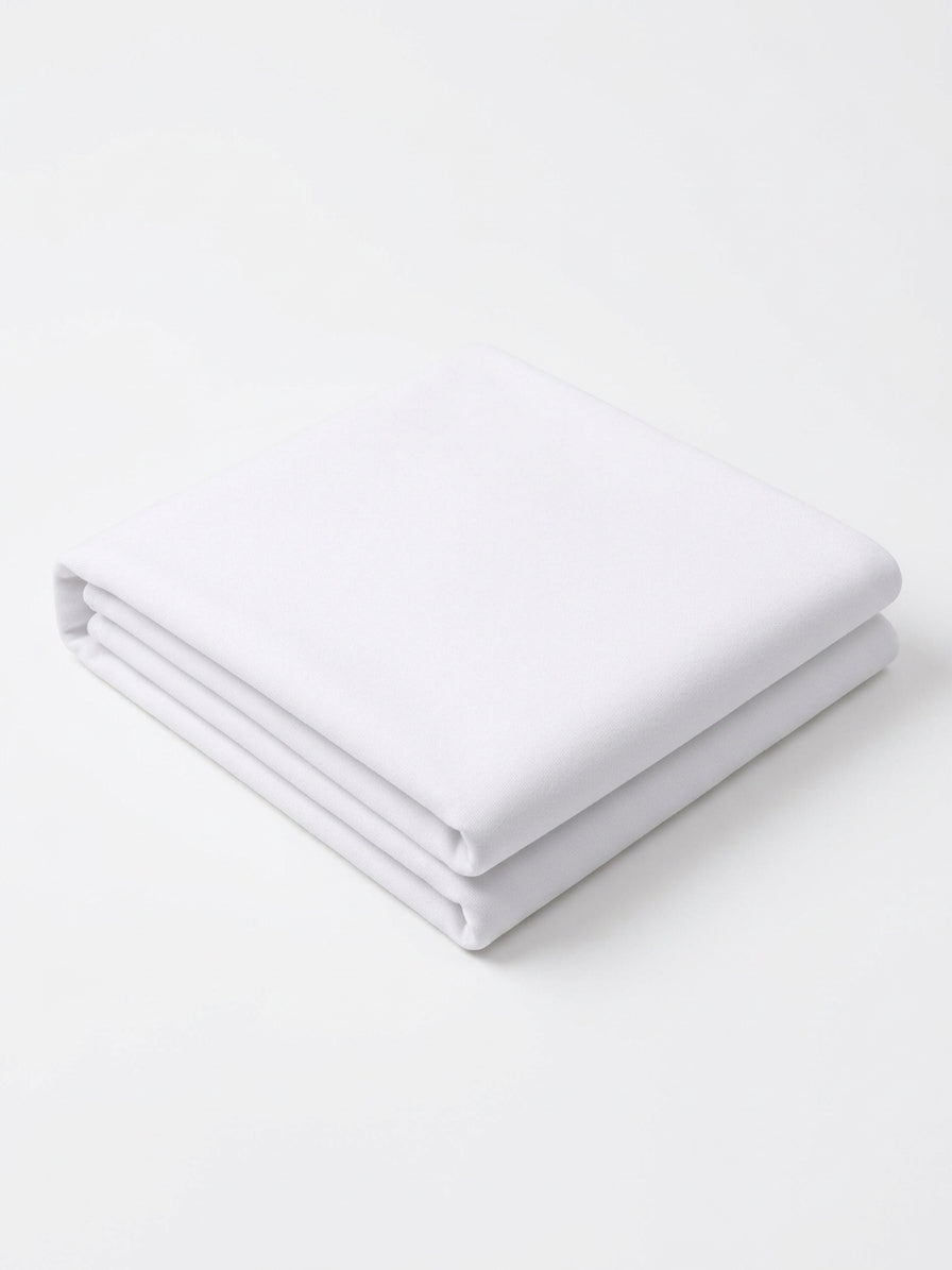 White Brushed Back Sweatshirt Fleece Fabric - Vératex Fabrics