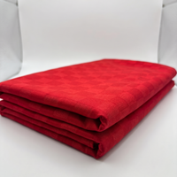 Red Tonal Checkerboard Jacquard Fabric - Vératex Fabrics