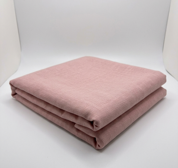 Blush Pink Poly-Linen Blend Fabric - Vératex Fabrics