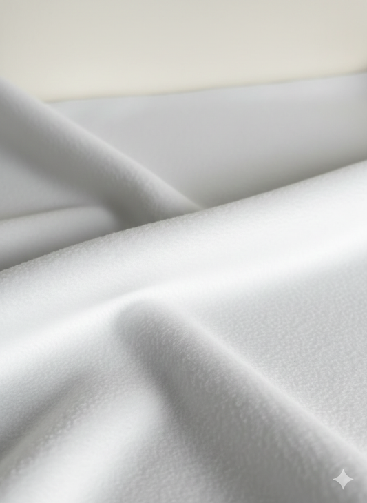 White Anti-Pill Polar Fleece – Sold by the Metre - Vératex Fabrics