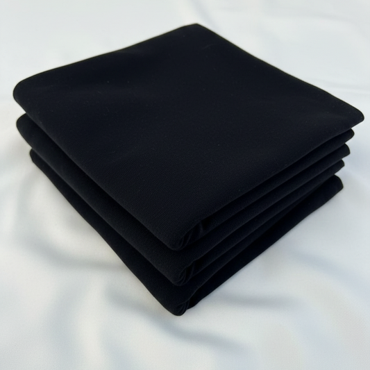 Black 100% Cotton Single Jersey Fabric – Sold by the Metre - Vératex Fabrics