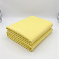 Pastel Yellow Cotton Interlock Jersey Fabric – 100% Cotton Double Knit - Vératex Fabrics