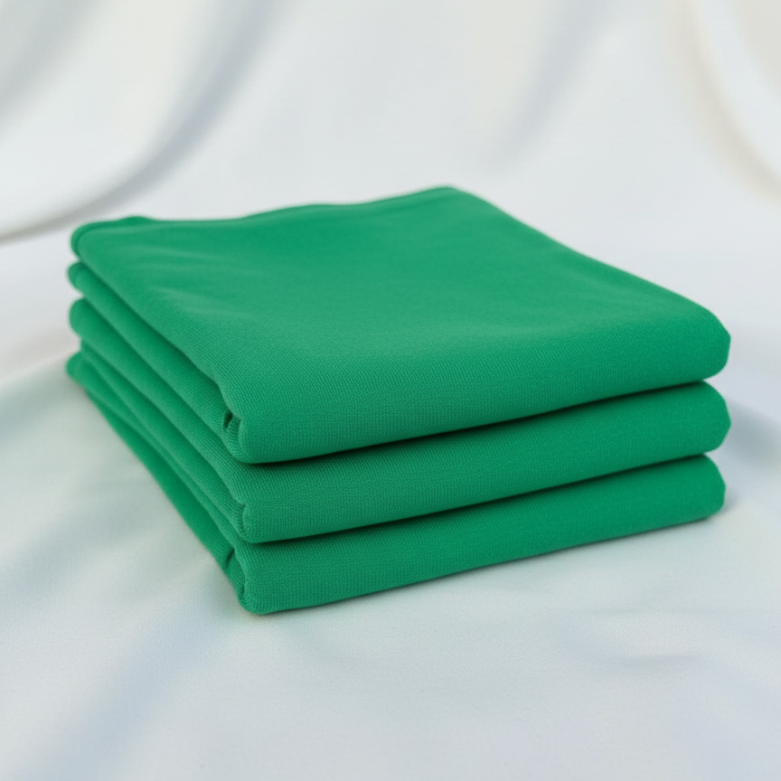Emerald Green 100% Cotton Single Jersey Fabric – Sold by the Metre - Vératex Fabrics