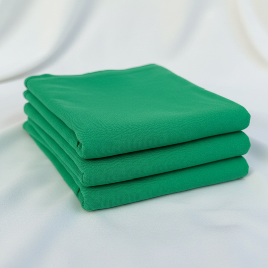 Emerald Green 100% Cotton Single Jersey Fabric – Sold by the Metre - Vératex Fabrics