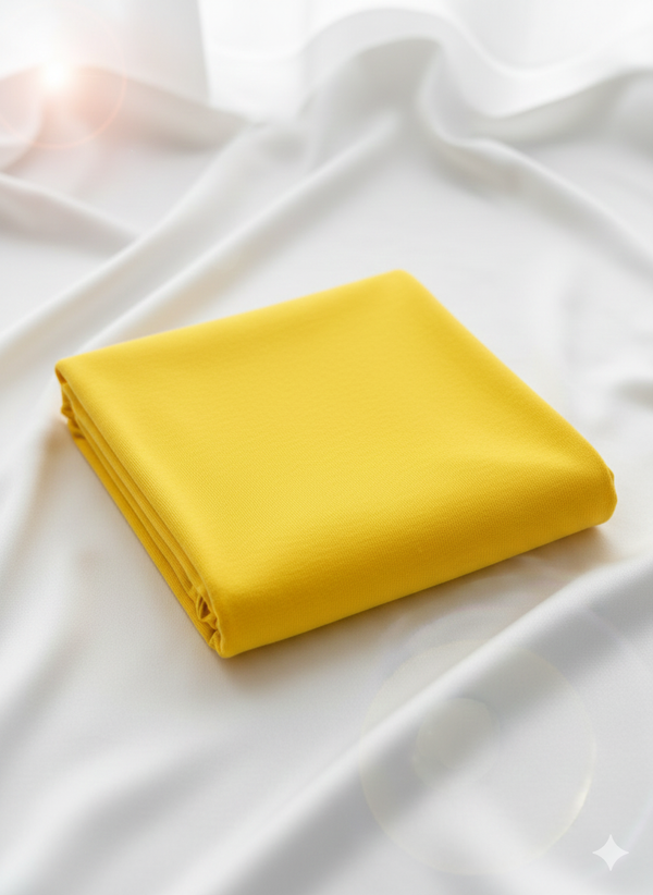 Yellow Cotton Jersey – Sold by the Metre - Vératex Fabrics
