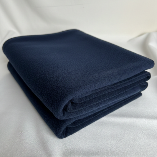 Navy Anti-Pill Polar Fleece – Sold by the Metre - Vératex Fabrics